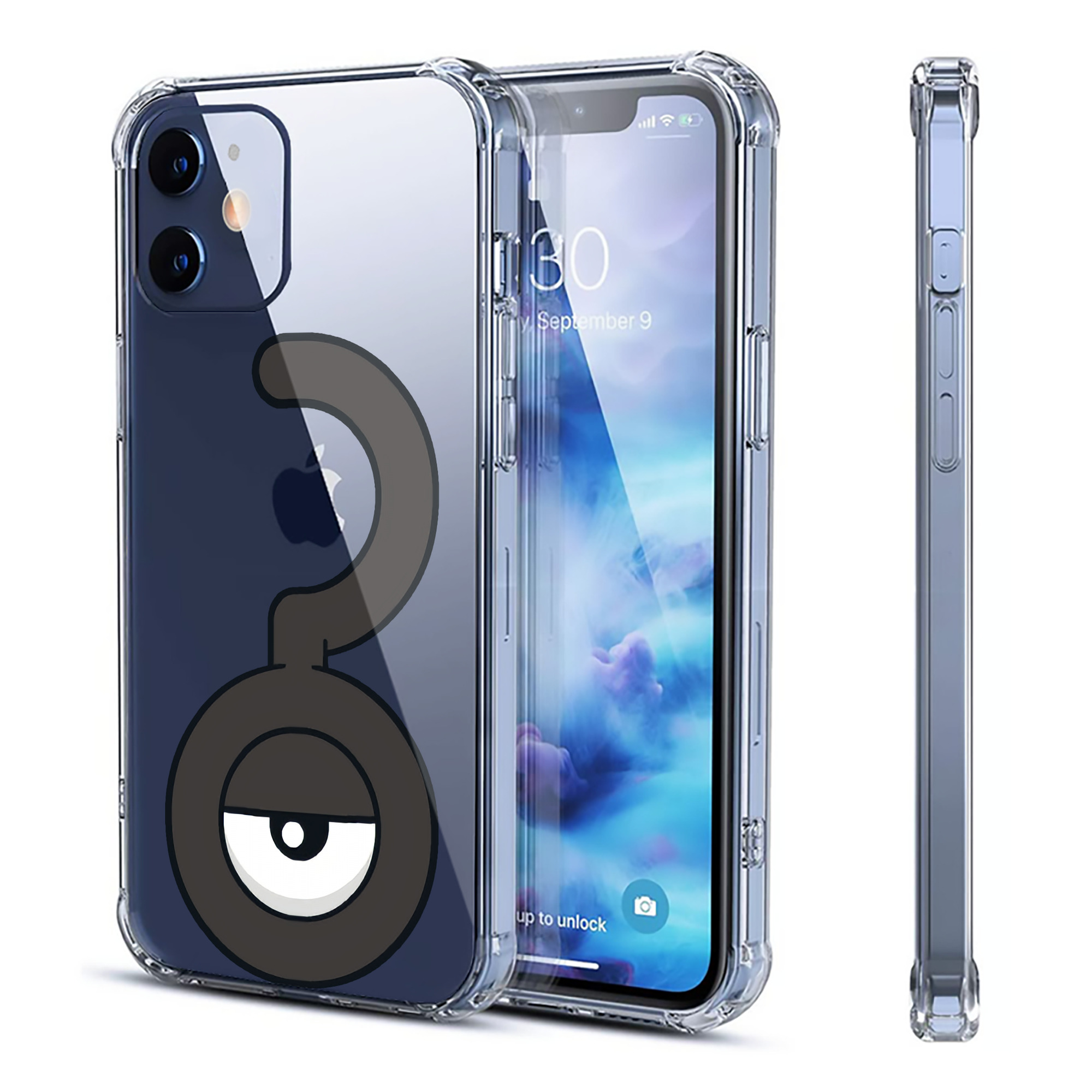 （画像用） ポケットモンスター Pokémon 【iPhone 12シリーズ対応】透明スマホケース（クリアソフトケース）